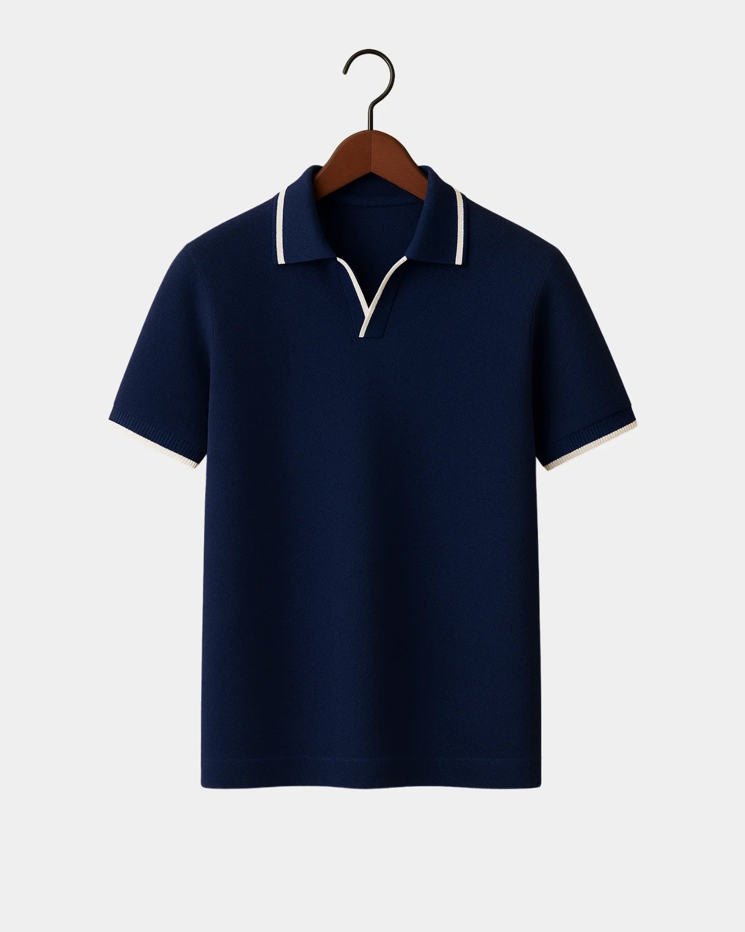 T-shirt Davide Polo - Czarny