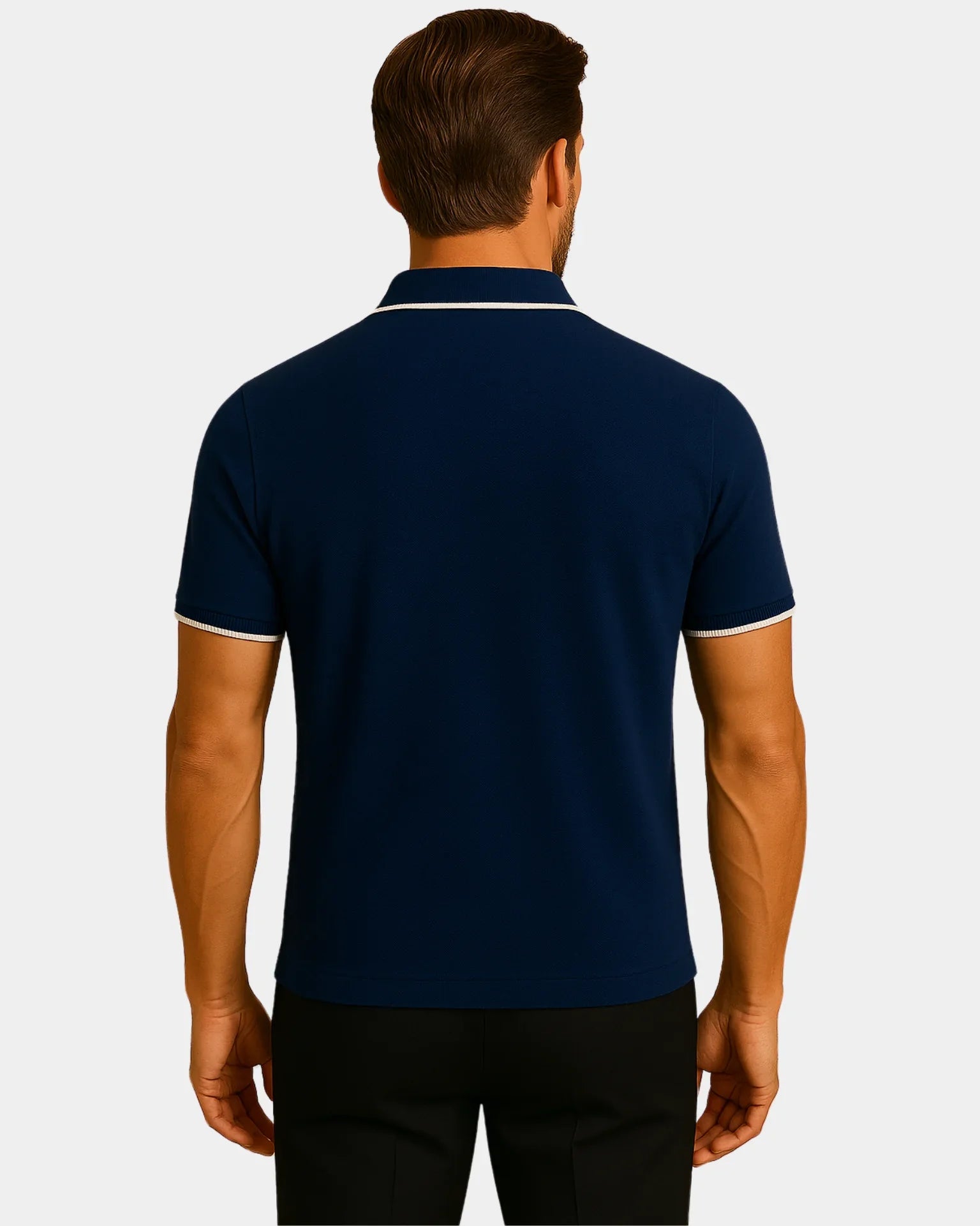 T-shirt Davide Polo - Czarny