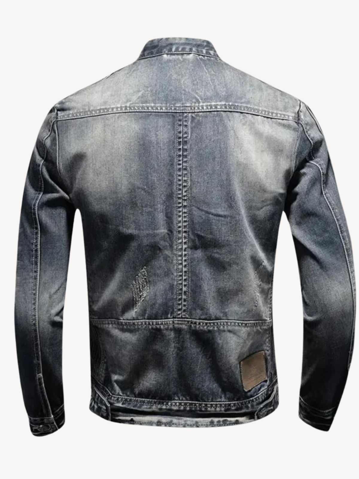 EUSEBE - KAMIZELKA JEANSOWA BIKER