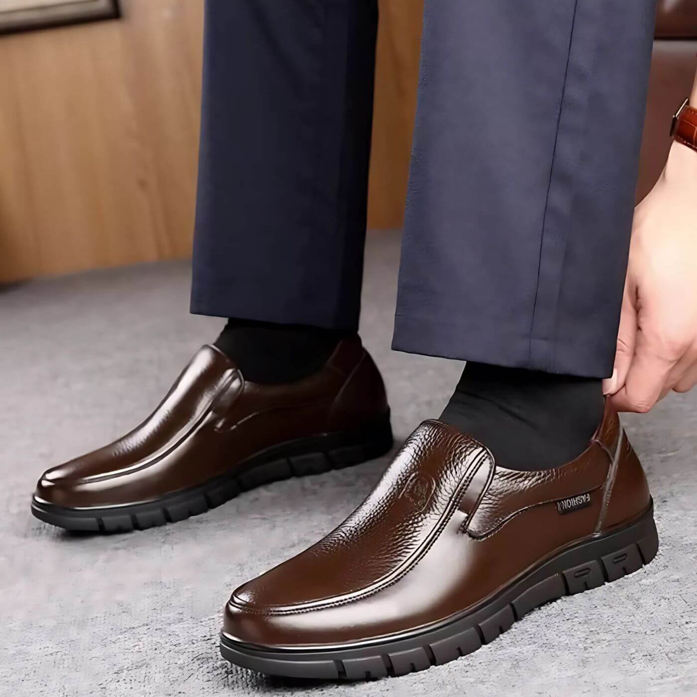 Eleganckie buty wsuwane Massimo