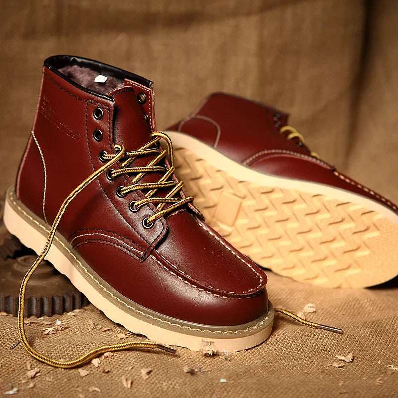 Skórzane buty do kostki JP